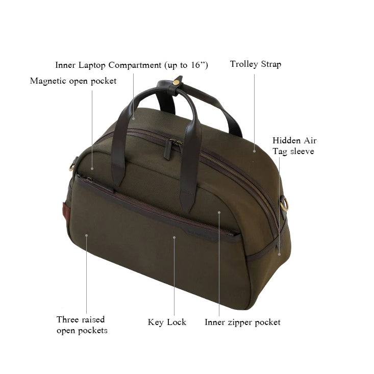 The Postbox Derby Cabin Duffel Bag - Forest Green