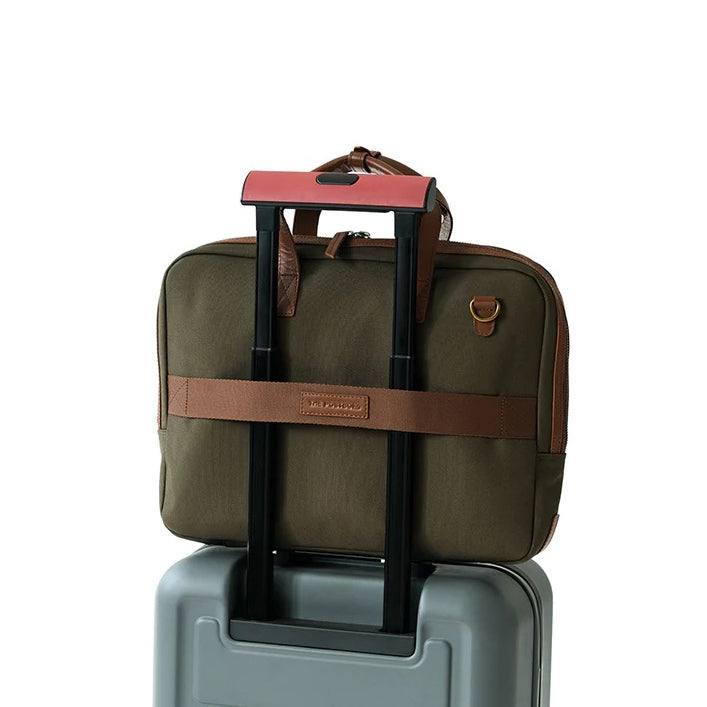 The Postbox Eton Messenger Laptop Bag - Forest Green