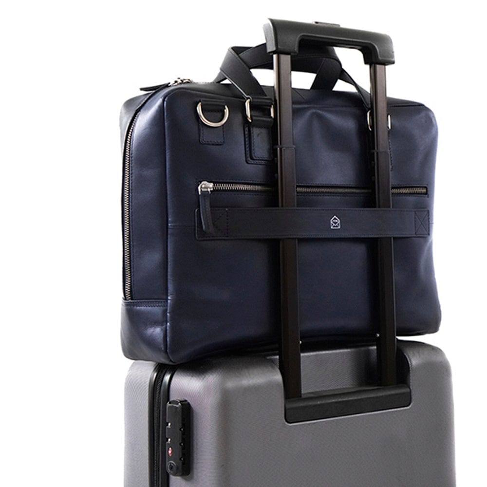 The Postbox Lyon Messenger Laptop Bag - Deep Blue Sea