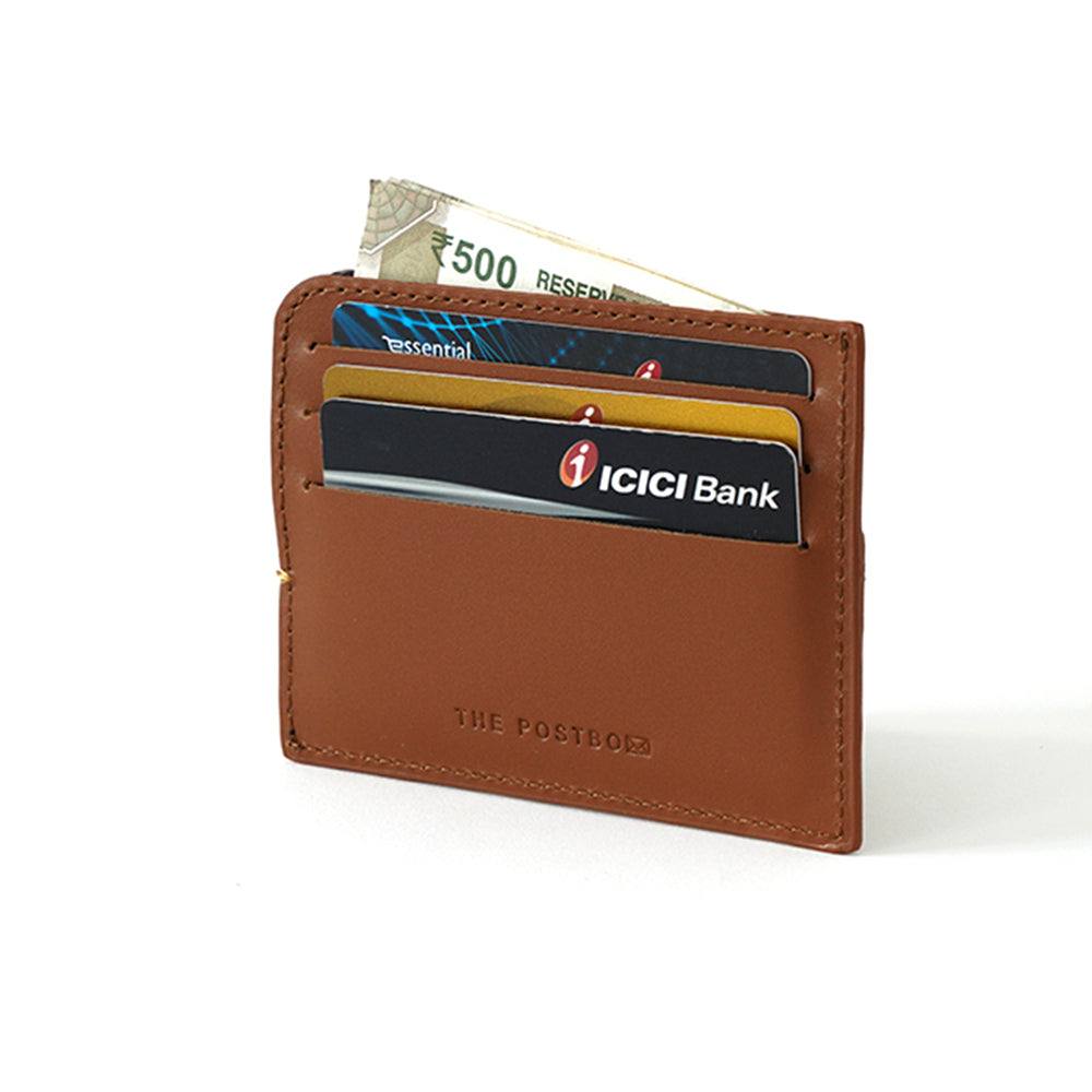 The Postbox Sterling Card Holder - British Tan