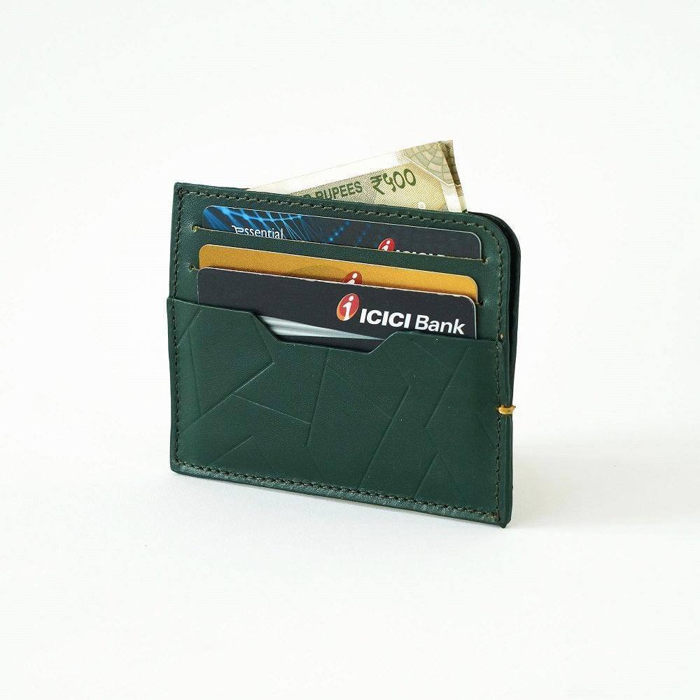 The Postbox Sterling Card Holder - Emerald Green