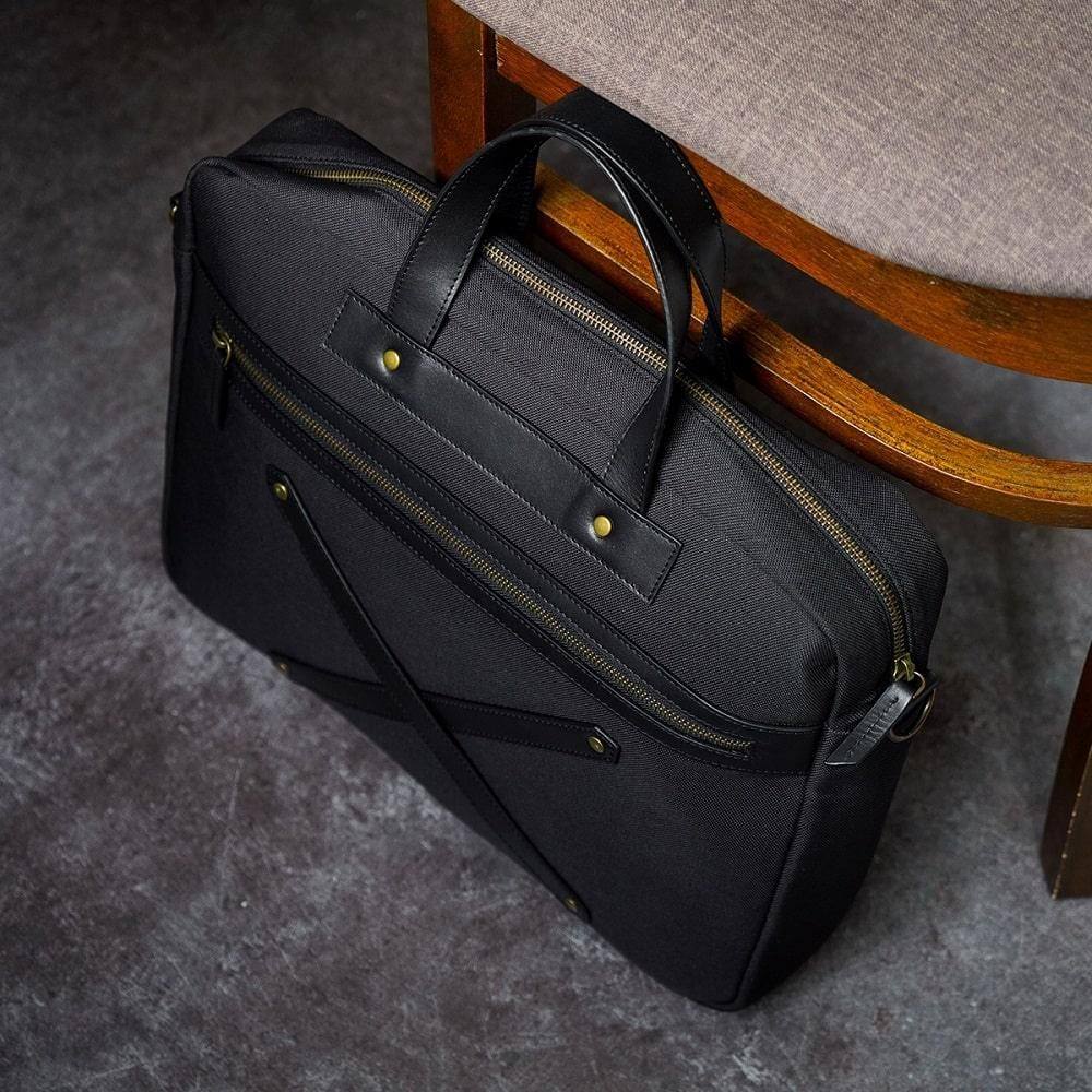 The Postbox The Arrival Laptop Workbag - Charcoal