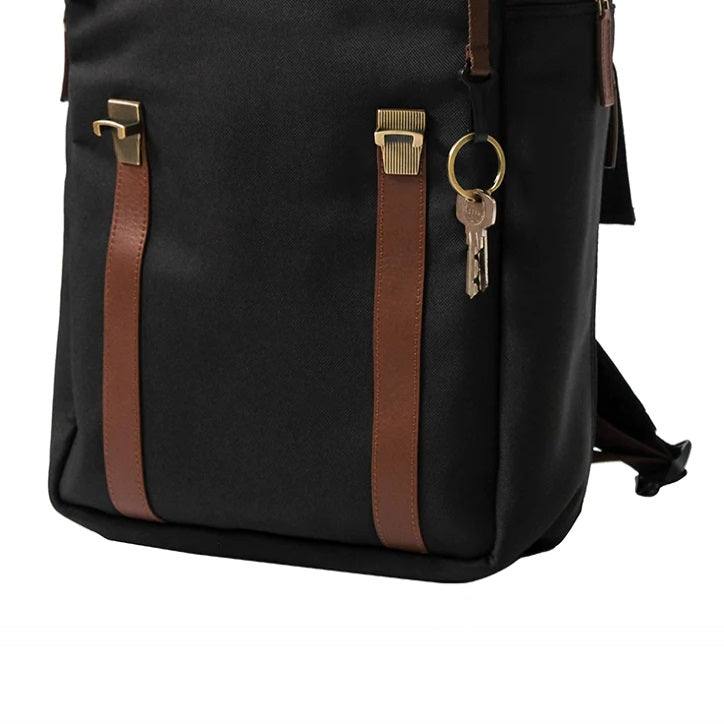 The Postbox The Transit 4.0 Backpack - Charcoal with Tan