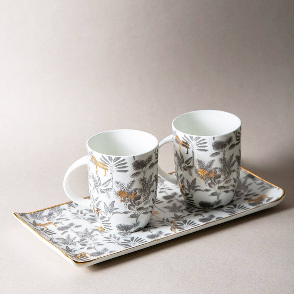 The Table Fable Madagascar Mugs and Platter Set