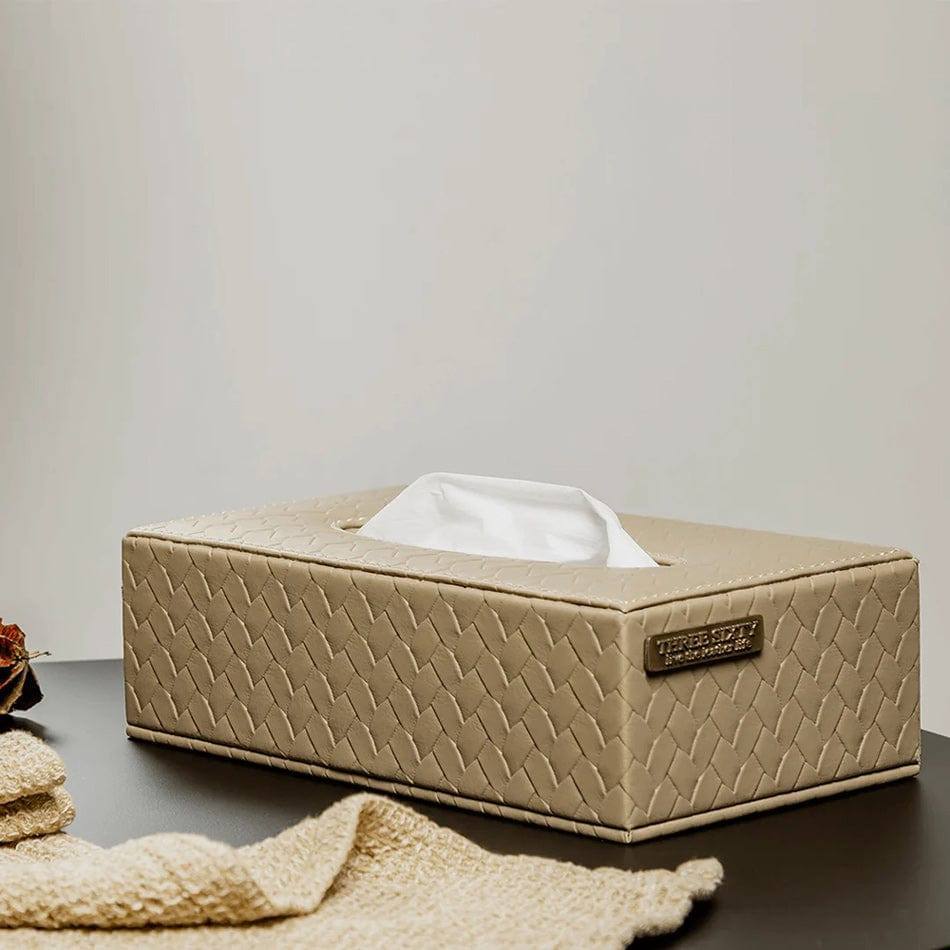 Three Sixty Entwine Tissue Box - Beige