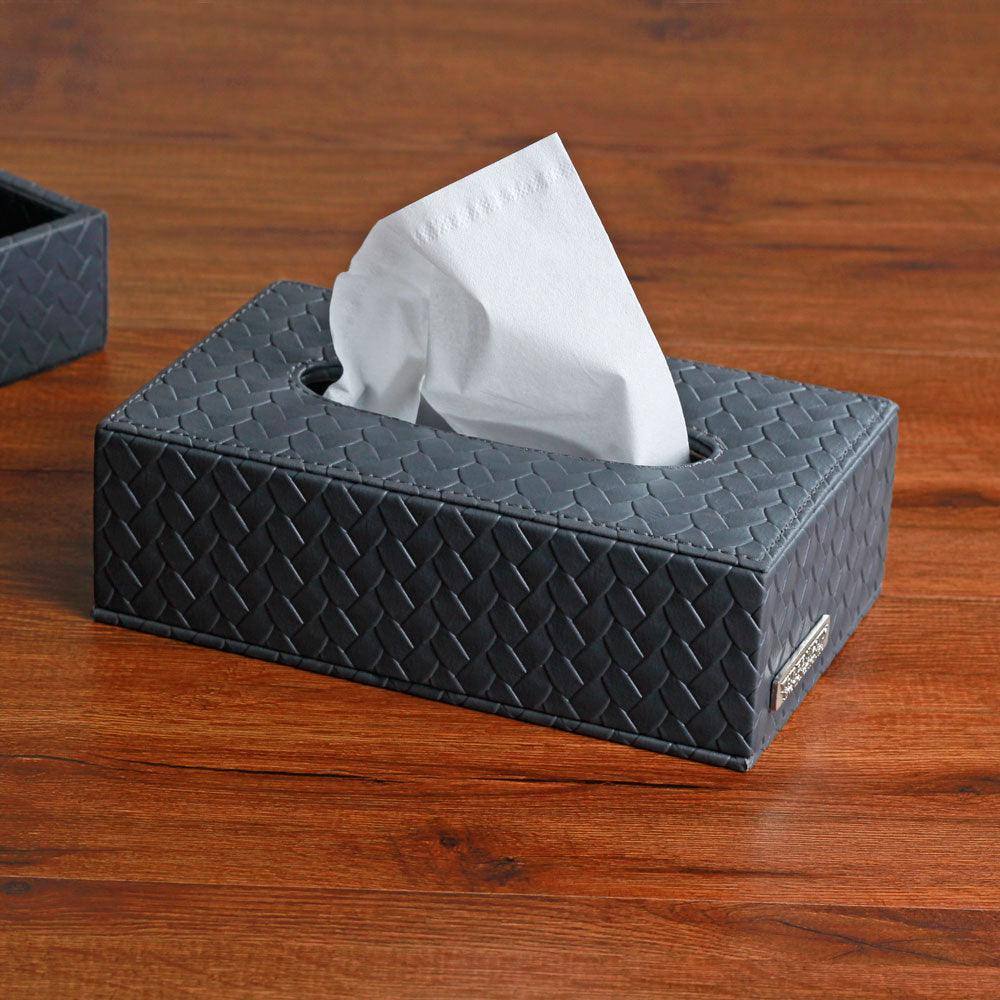 Three Sixty Entwine Tissue Box - Grey