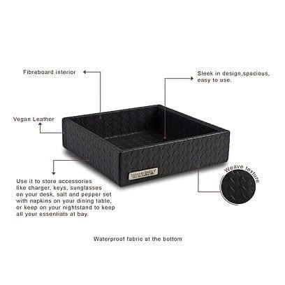 Three Sixty Entwine Valet Tray Small - Black