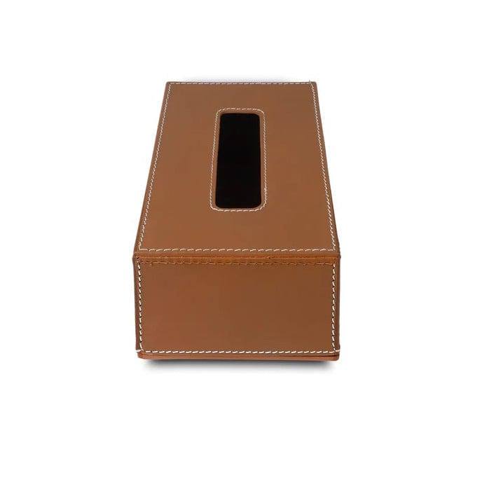 Three Sixty Modella Tissue Box Holder - Cognac