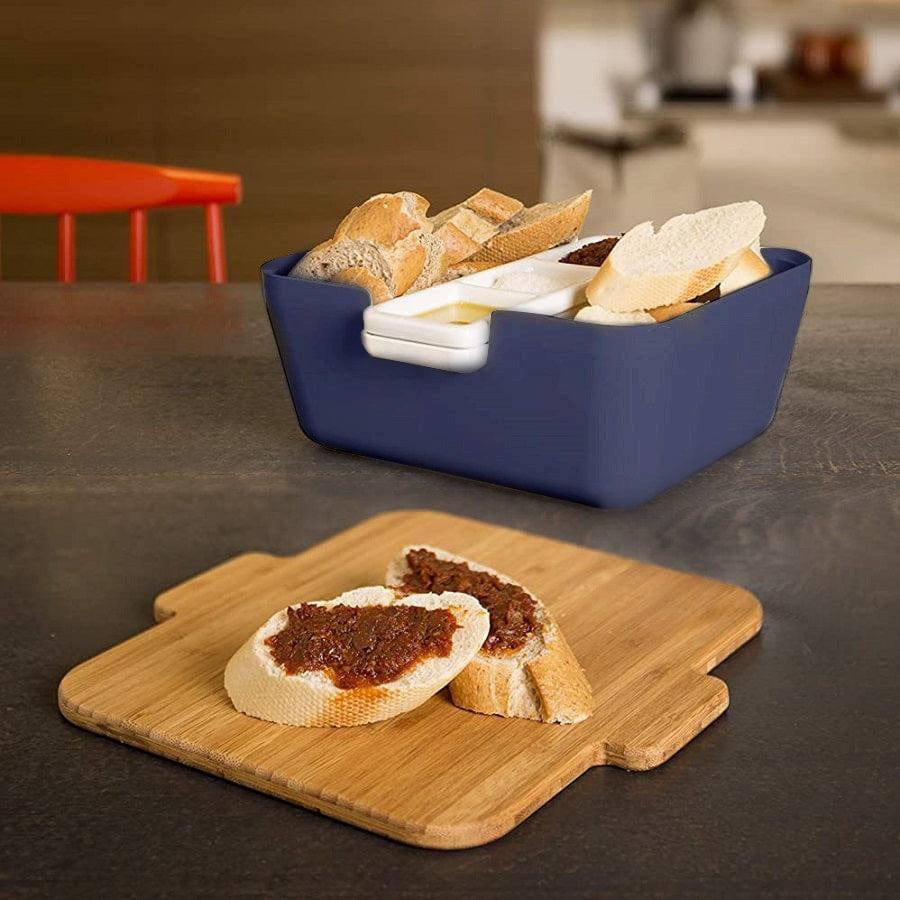 Tomorrow's Kitchen Bread and Dips Serving Set - Denim