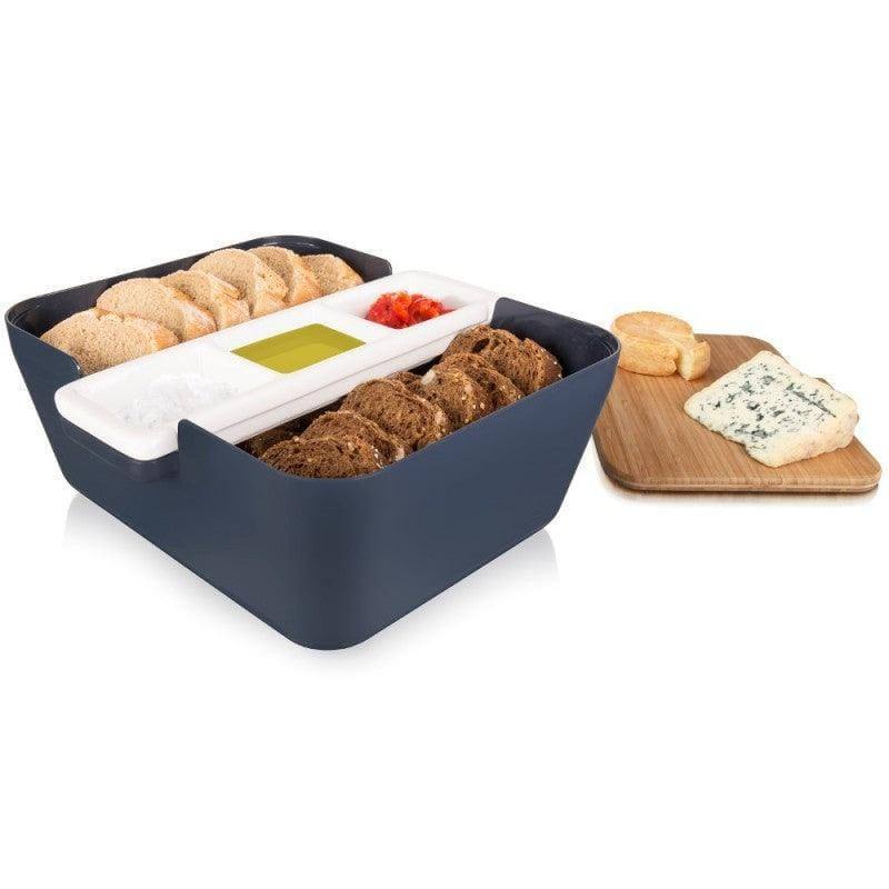 Tomorrow's Kitchen Bread and Dips Serving Set - Denim