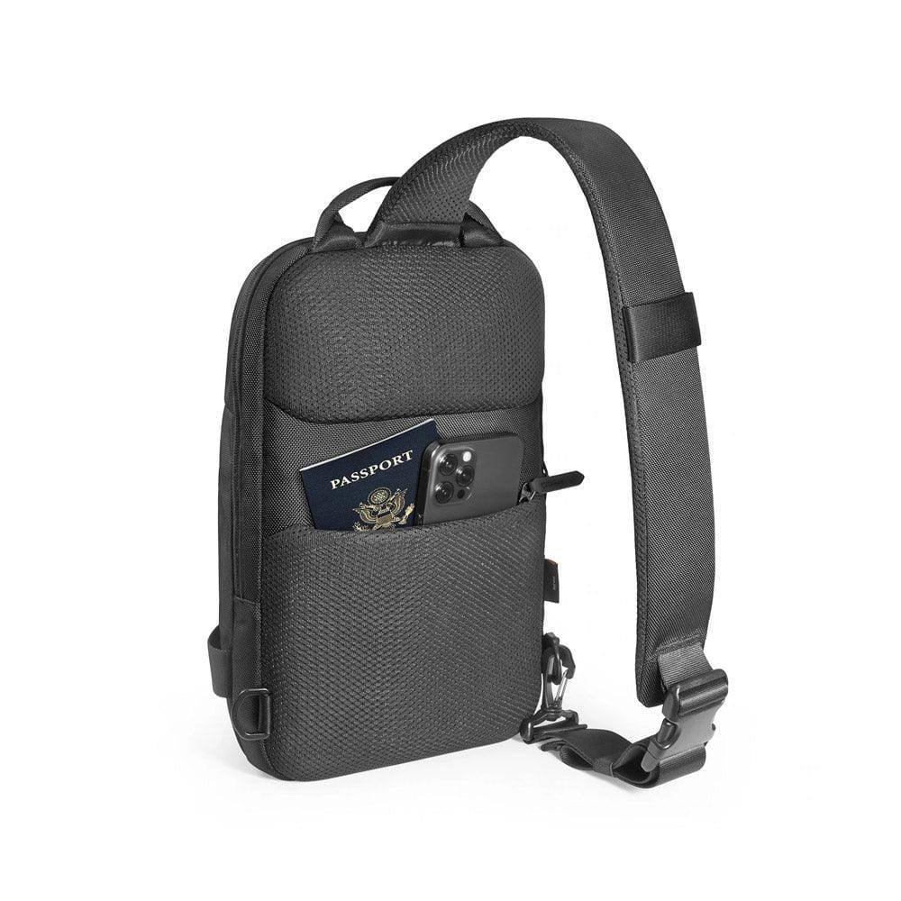 Tomtoc CroxBody EDC Sling Bag - Black 11 Inch