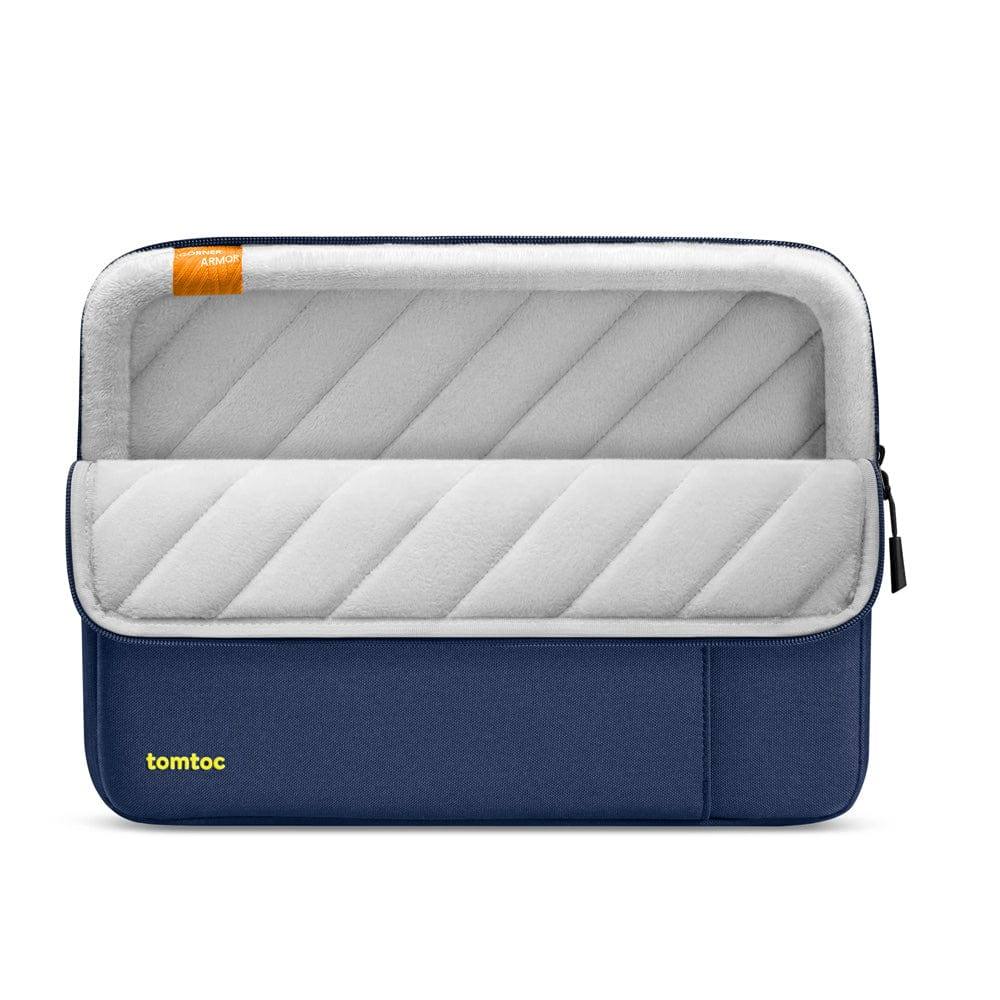 Tomtoc Defender A13 Laptop Sleeve & Pouch - Navy Blue 13 to 14 Inch