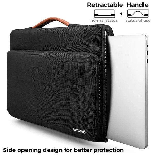 Tomtoc Defender A14 Laptop Briefcase - Black 15 to 15.6 Inch