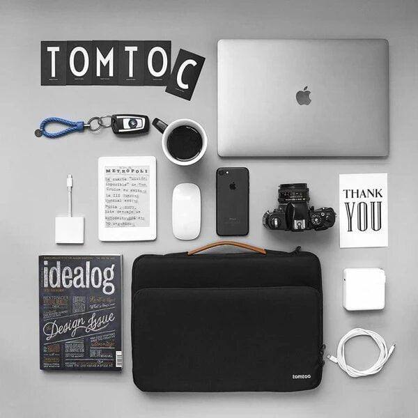 Tomtoc Defender A14 Laptop Briefcase - Black 15 to 15.6 Inch