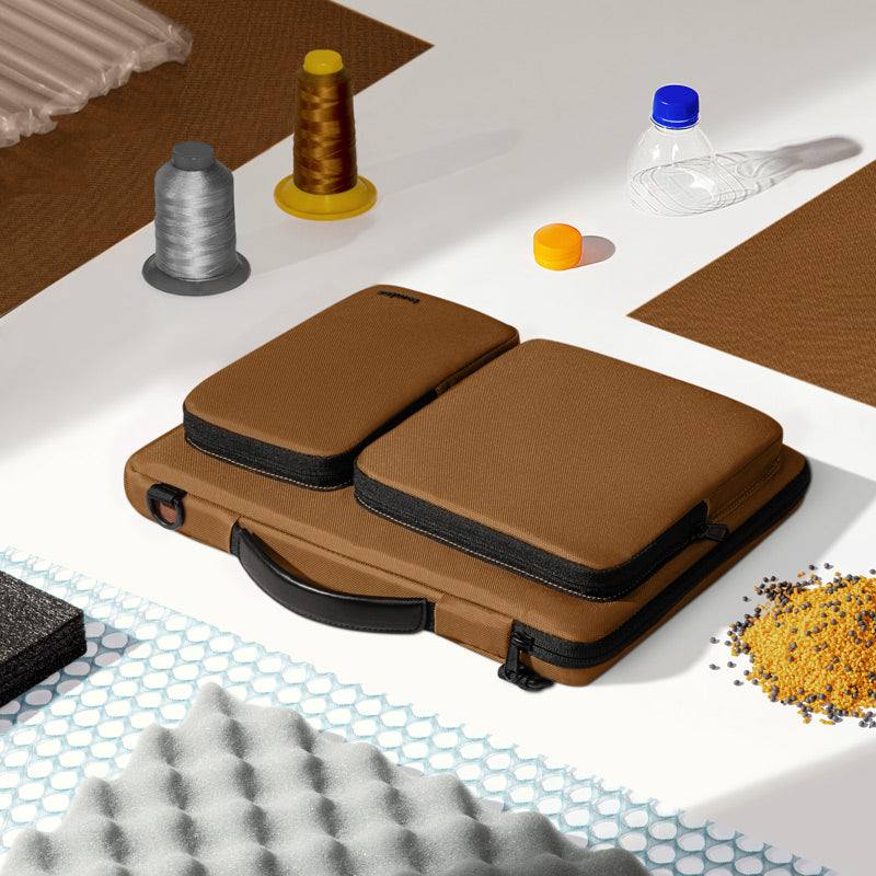 Tomtoc Defender A42 Laptop Bag - Brown 15 to 16 Inch