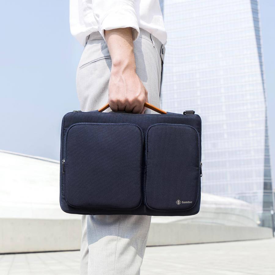 Tomtoc Defender A42 Laptop Bag - Navy 13 to 13.5 Inch