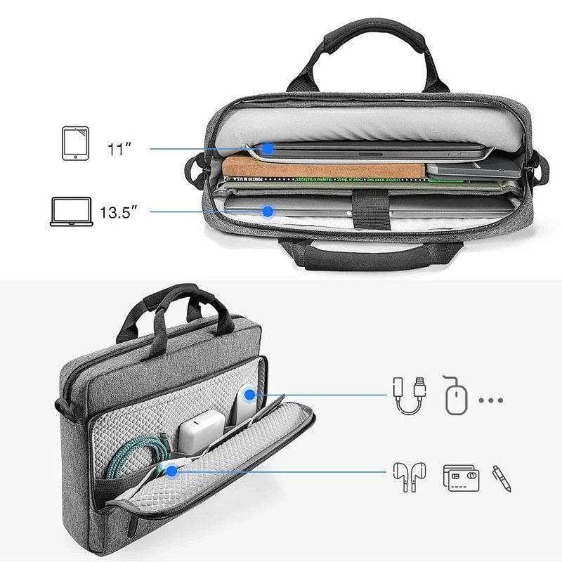 Tomtoc Defender A50 Laptop Bag - Grey 13 to 14 Inch