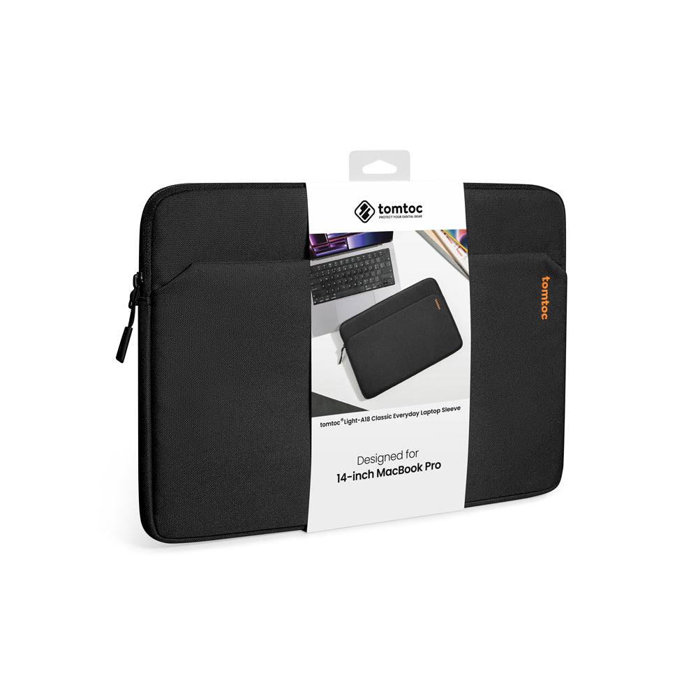 Tomtoc Light A18 Laptop Sleeve - Black 14 Inches