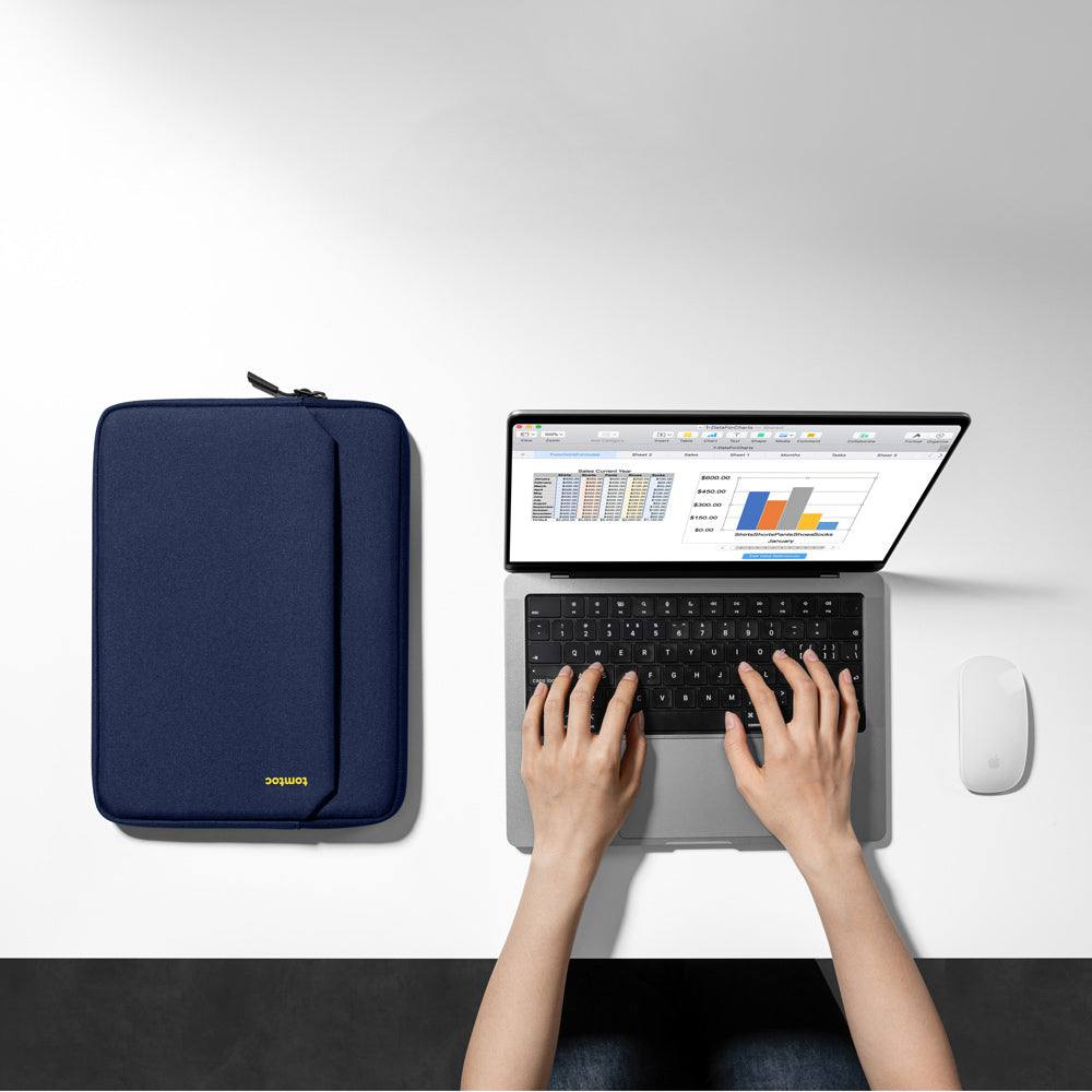 Tomtoc Light A18 Laptop Sleeve - Dark Blue 14 Inches