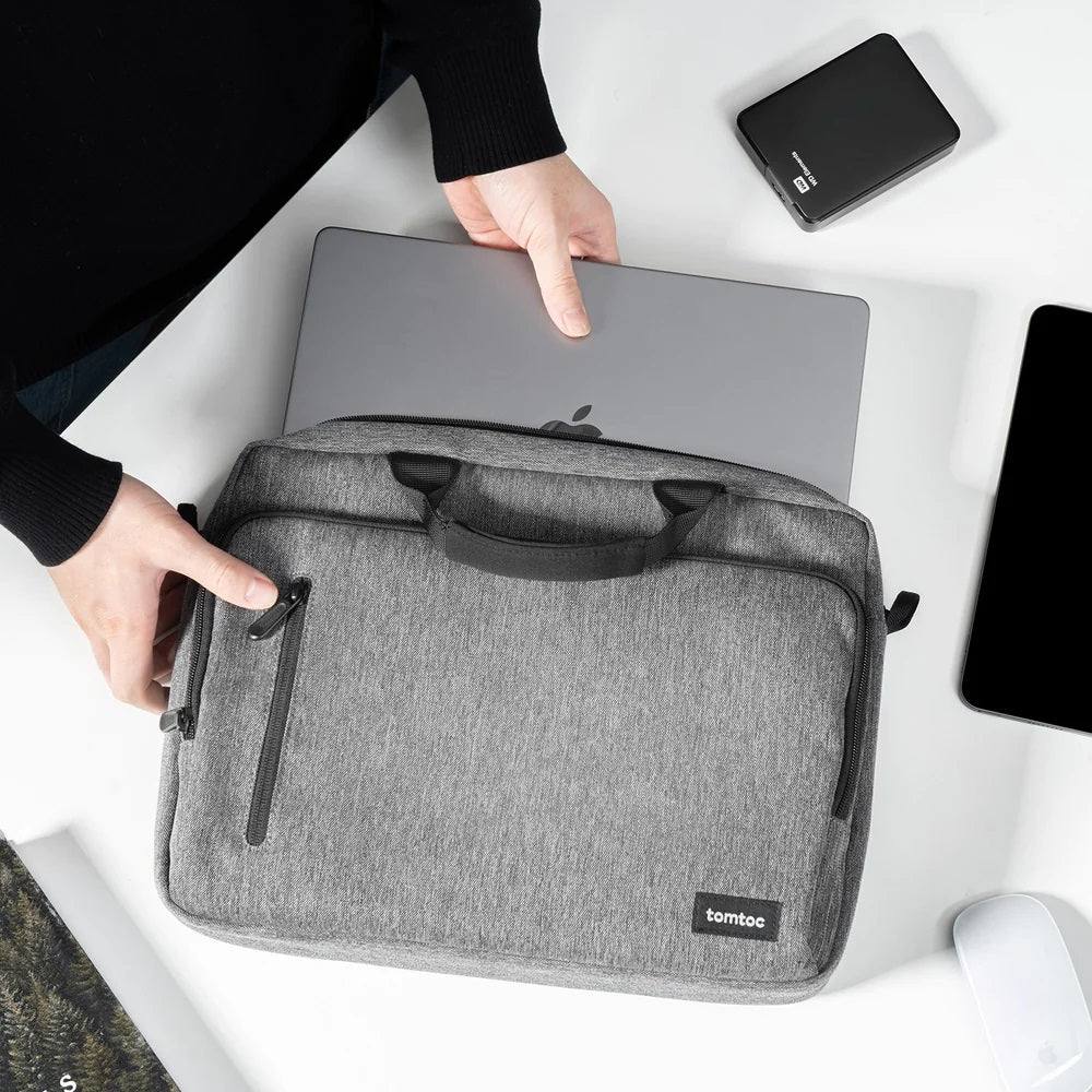 Tomtoc Navigator A43 Laptop Briefcase - Grey 16 Inch