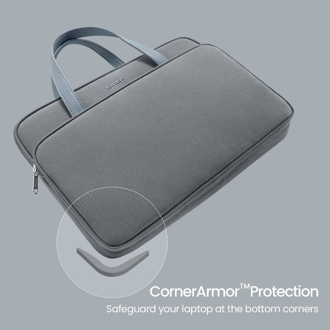 Tomtoc Protective Laptop Bag - Grey 13 to 14 Inch