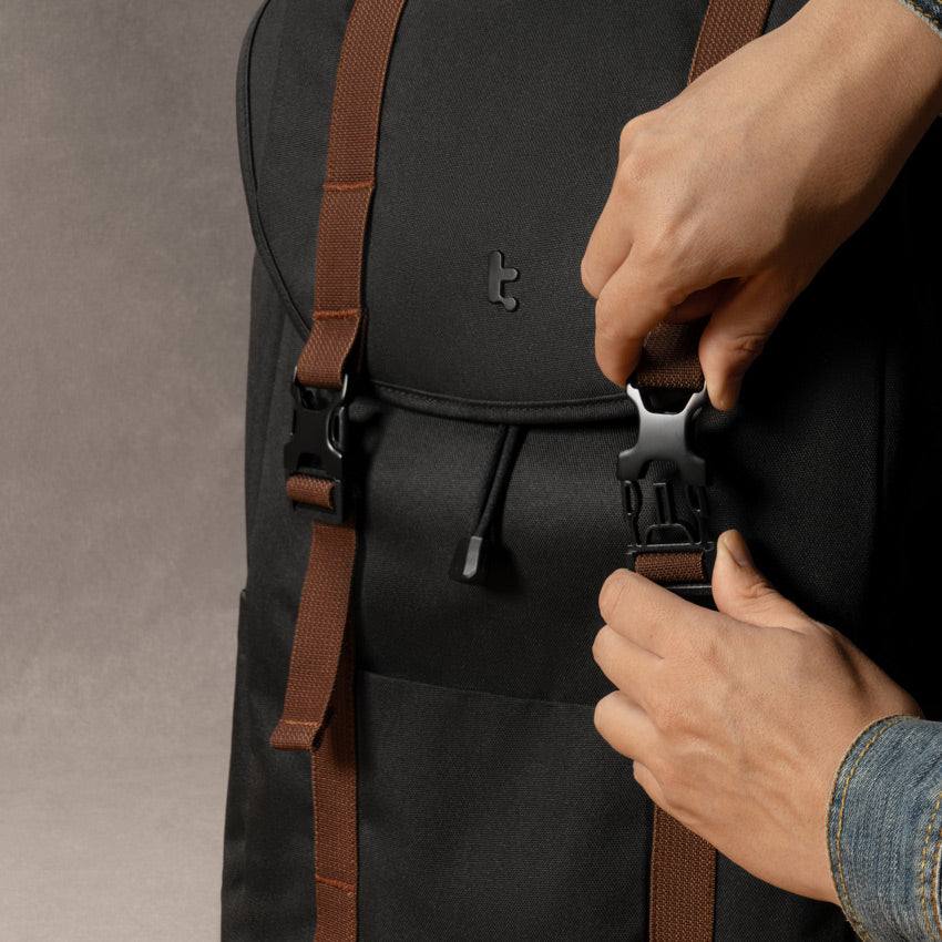 Tomtoc VintPack Laptop Backpack - Black