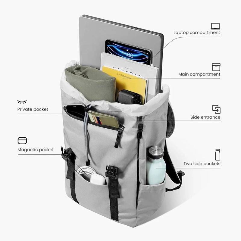 Tomtoc VintPack Laptop Backpack - Grey