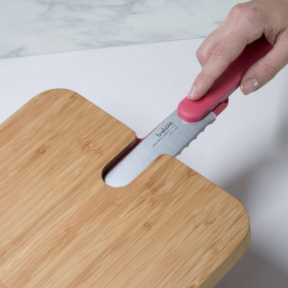 Trebonn Artu Integrated Bread Knife and Cutting Board