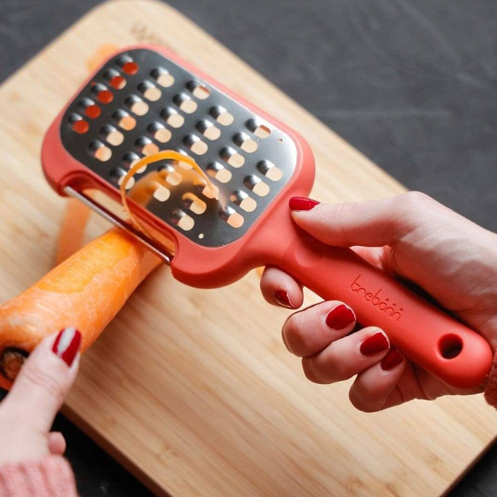 Trebonn Peeler and Grater - Coral