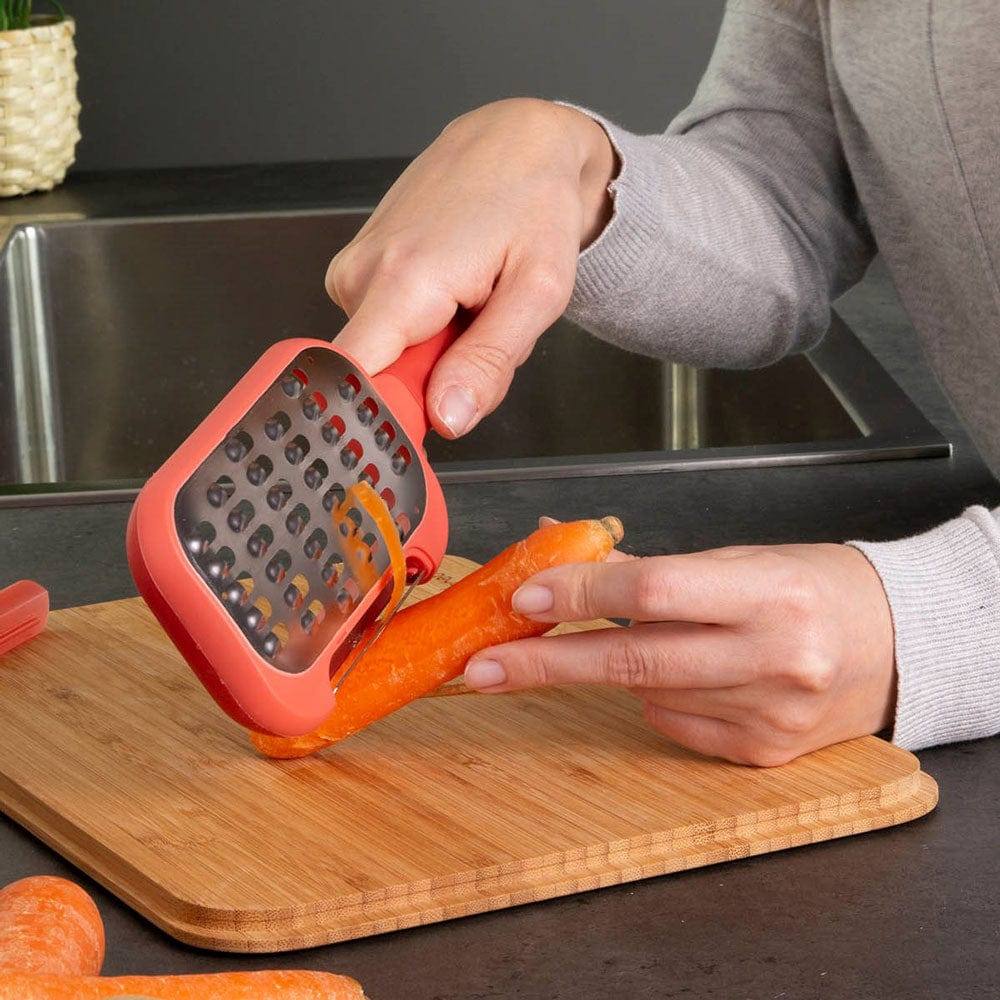 Trebonn Peeler and Grater - Coral