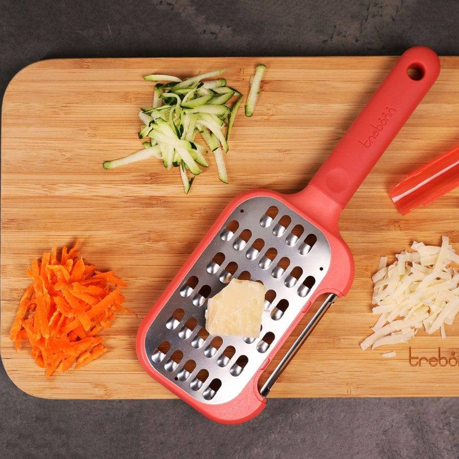 Trebonn Peeler and Grater - Coral