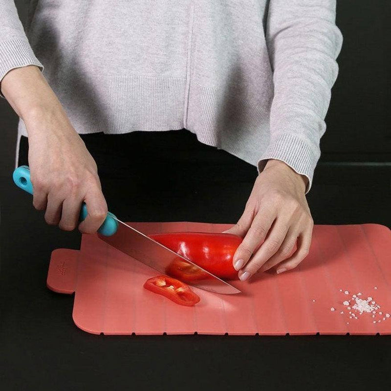  TREBONN, ROLL, Plastic Expandable Cutting Board, Flexible,  Portable, Rollable, Space Saving, Nonslip, Everyday Use, Aquamarine, 1  Count : Home & Kitchen