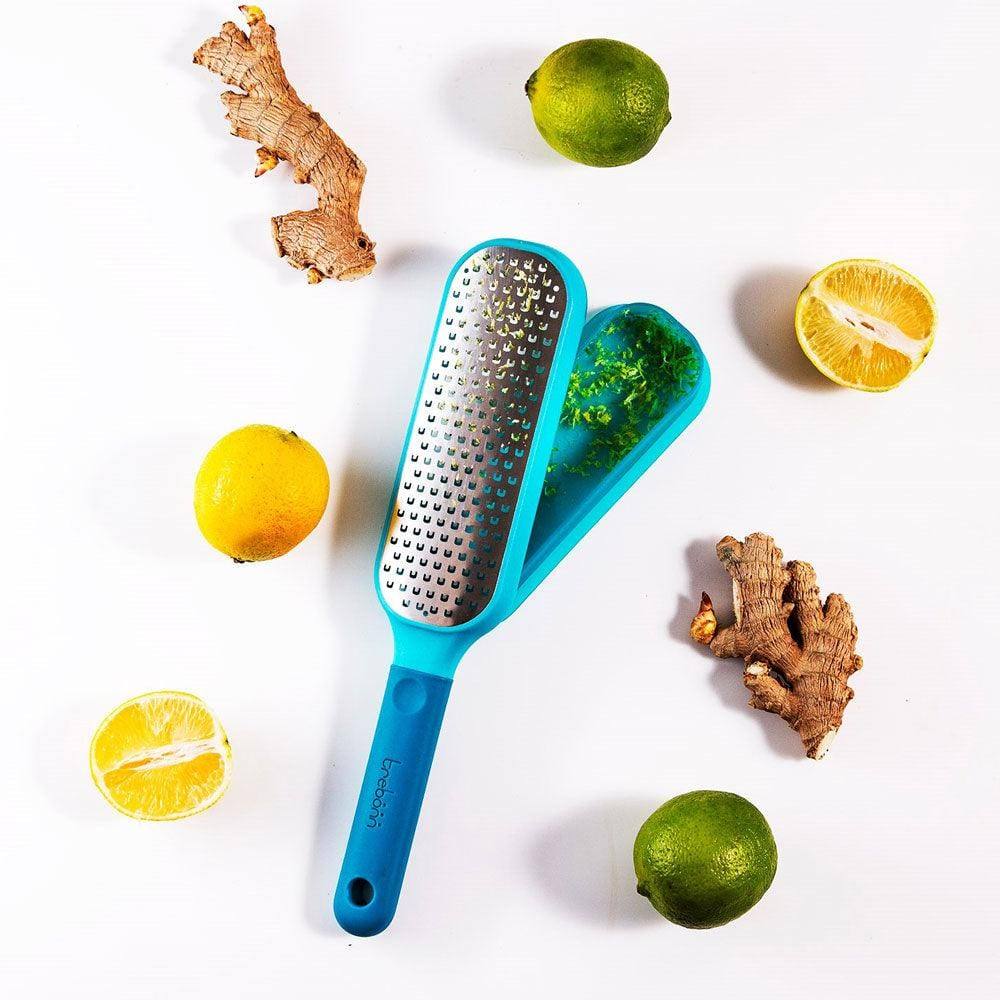 Trebonn Zester and Grater - Cool Blue