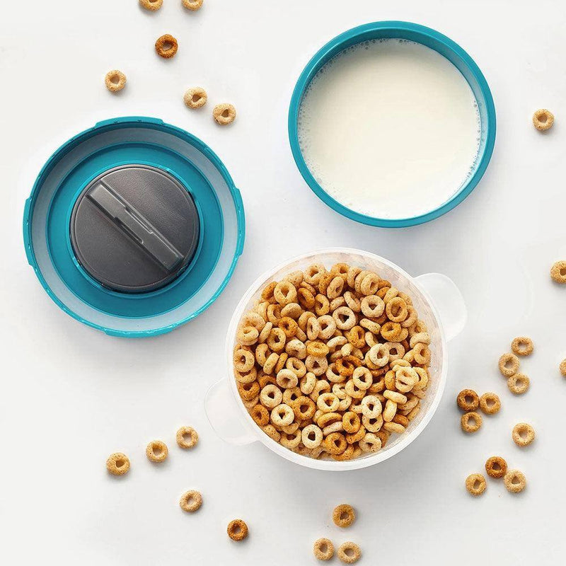 Discover Trudeau's Fuel Cereal & Milk Container 