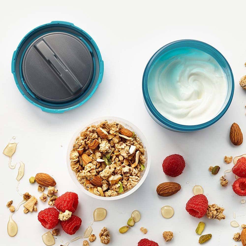 Trudeau Fuel Yoghurt & Granola Container - Tropical Blue