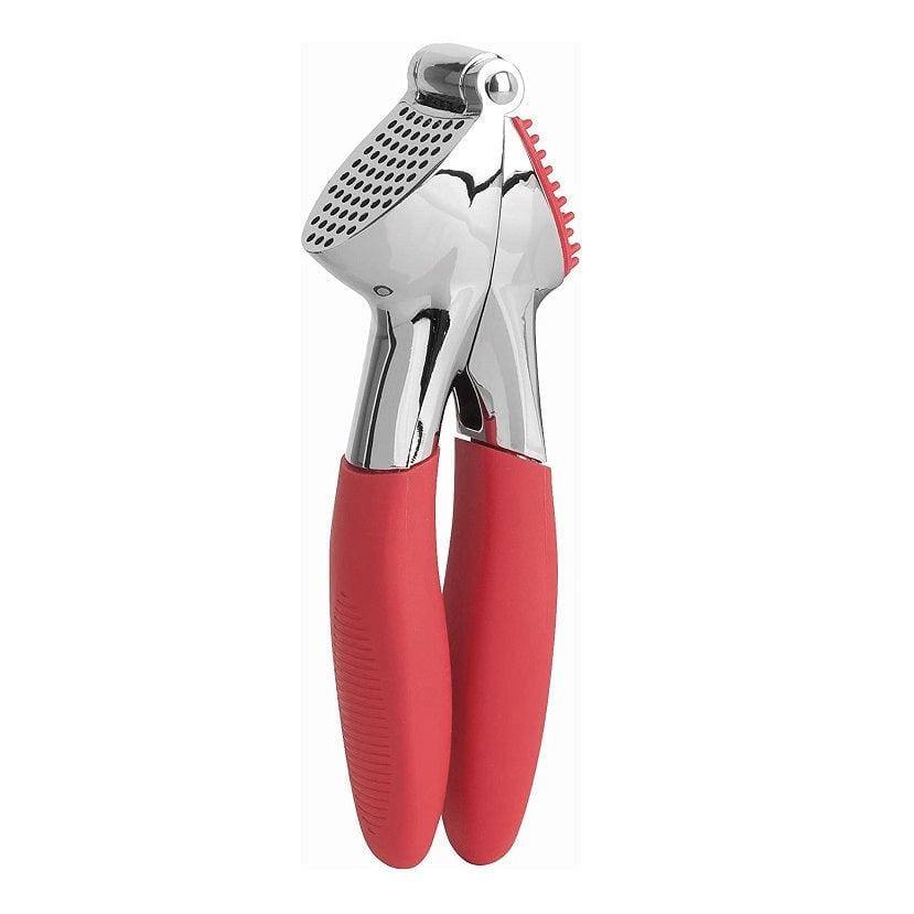 Trudeau Garlic Press with Handle - Red