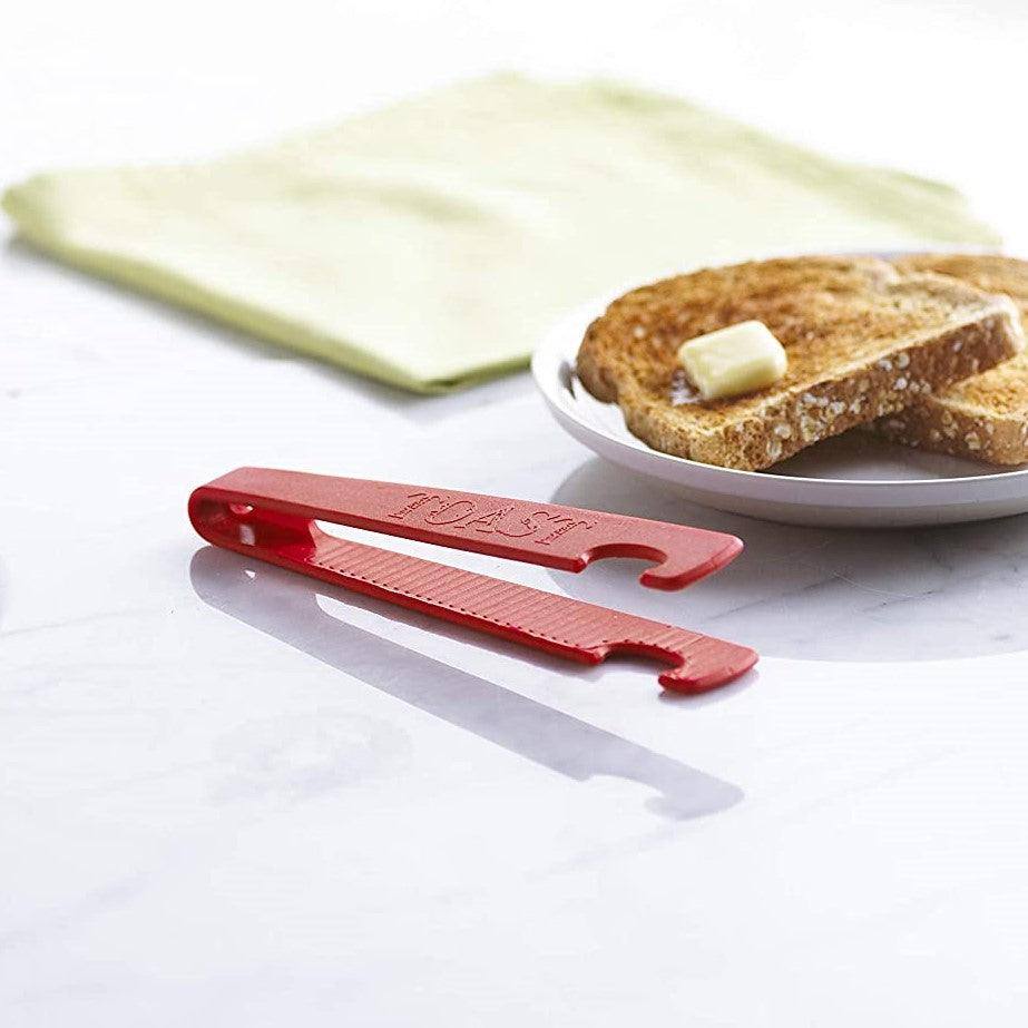 Trudeau Silicone Toaster Tongs - Red