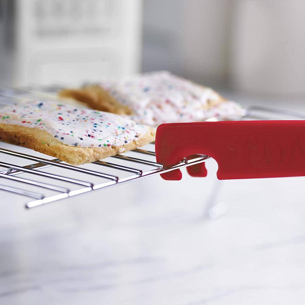 Trudeau Silicone Toaster Tongs - Red