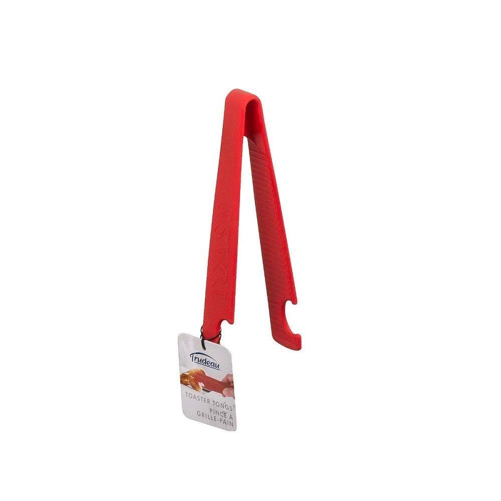 Trudeau Silicone Toaster Tongs - Red