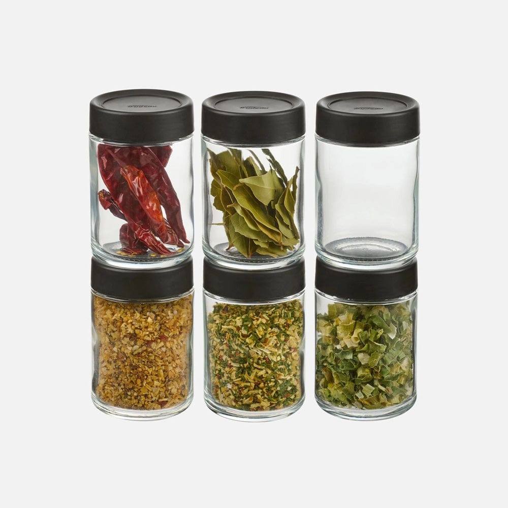 Trudeau Large Stacking Spice Jars Set of 6 – Kitchen Boutique Canada