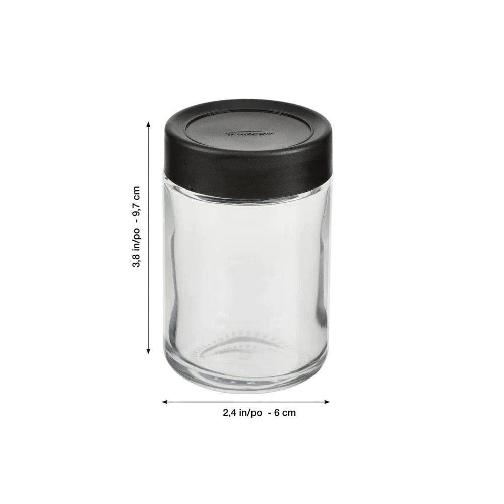 Trudeau Stackable Glass Storage Jars, Set of 6