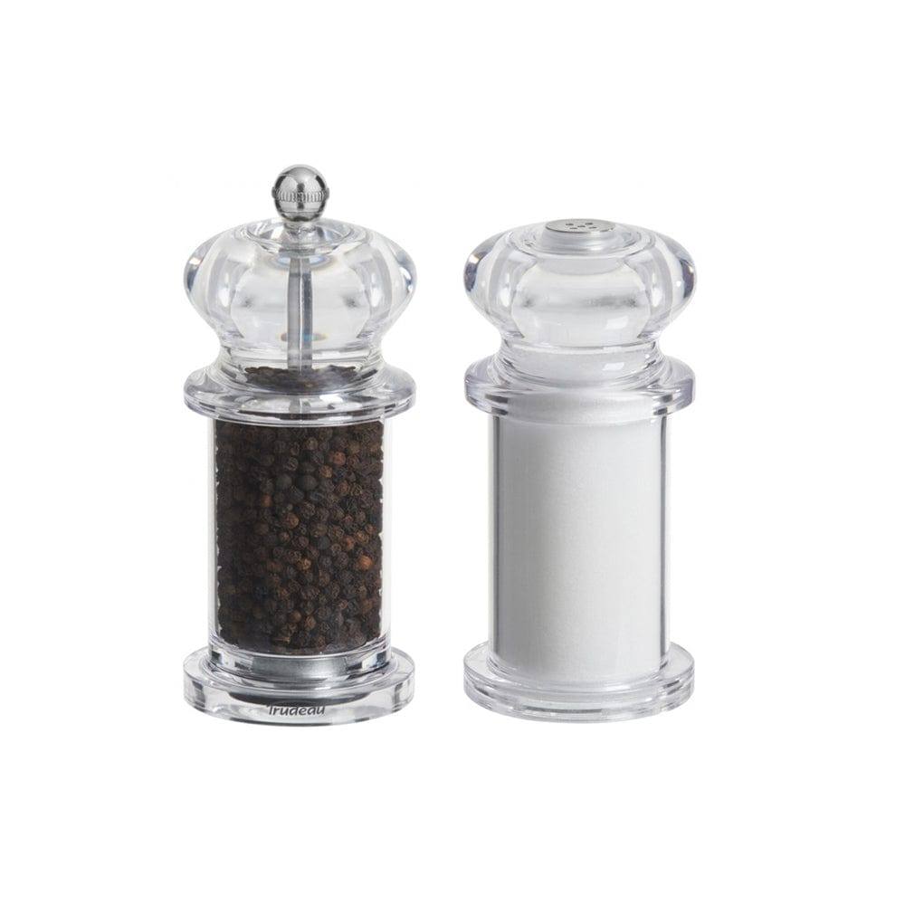 Trudeau Traditional Peppermill & Salt Shaker Set