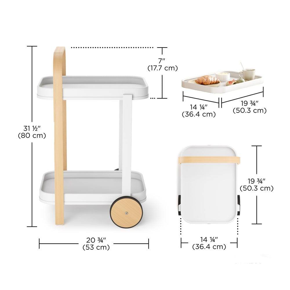 Umbra Bellwood Bar Cart - White