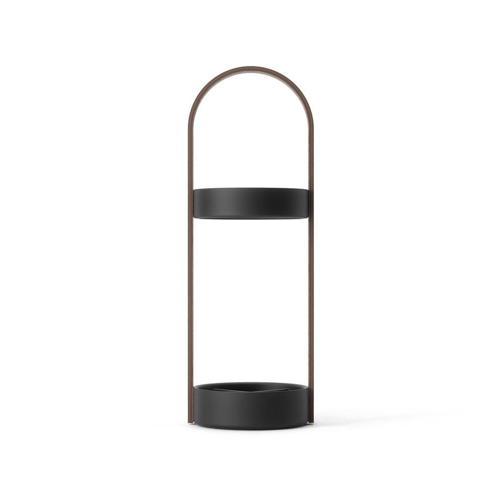 Umbra Bellwood Umbrella Stand - Black & Walnut