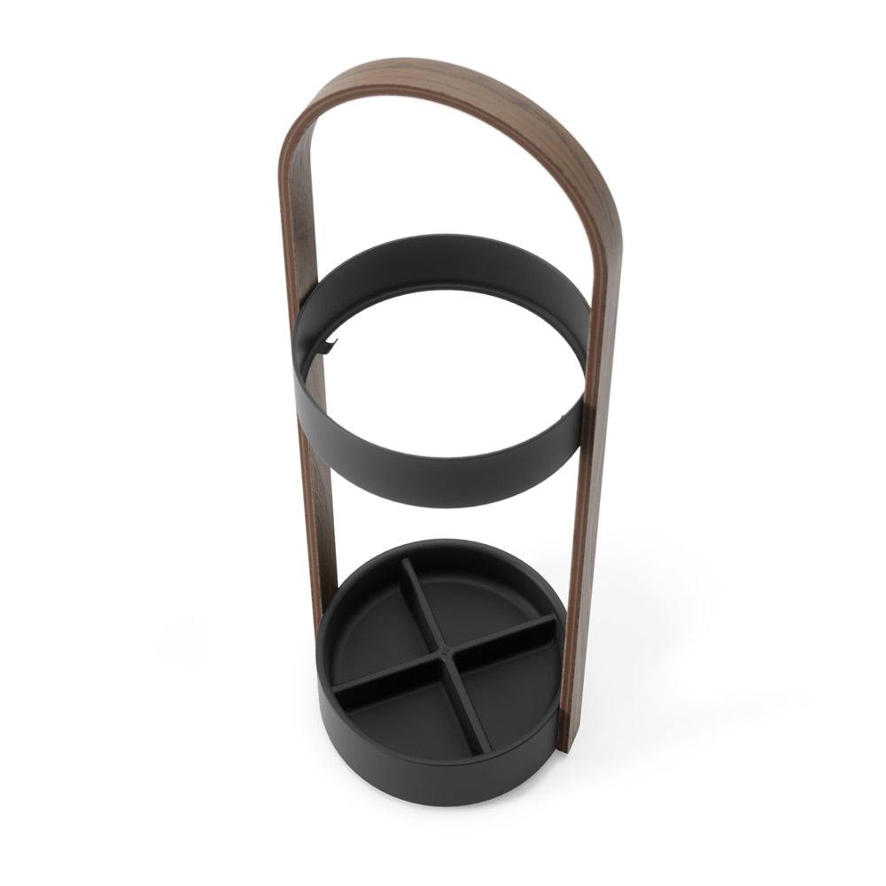 Umbra Bellwood Umbrella Stand - Black & Walnut