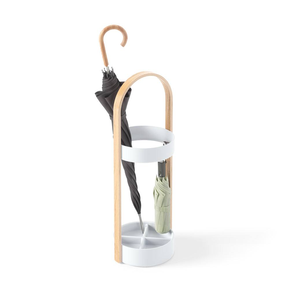 Umbra Bellwood Umbrella Stand - Nature & White