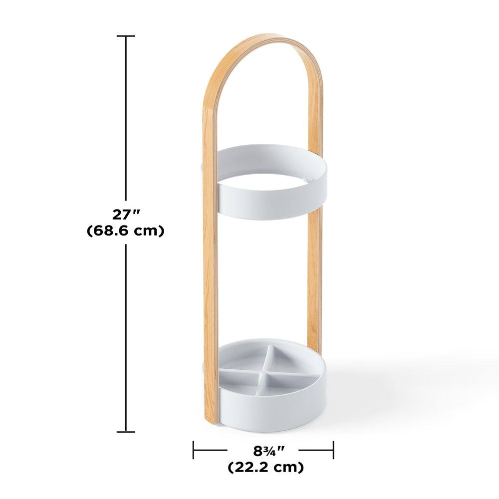 Umbra Bellwood Umbrella Stand - Nature & White