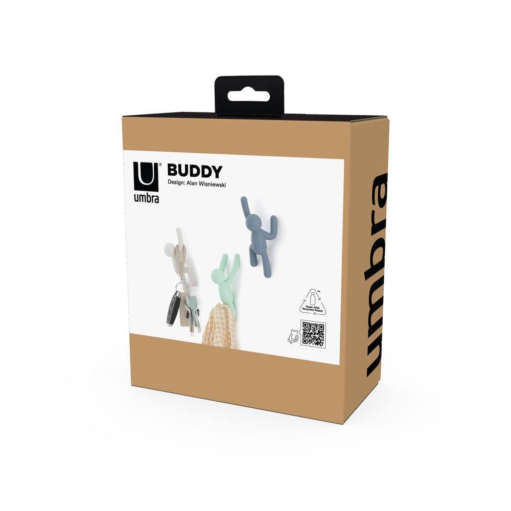 Umbra Buddy Hooks, Set of 3 - Blue Green White