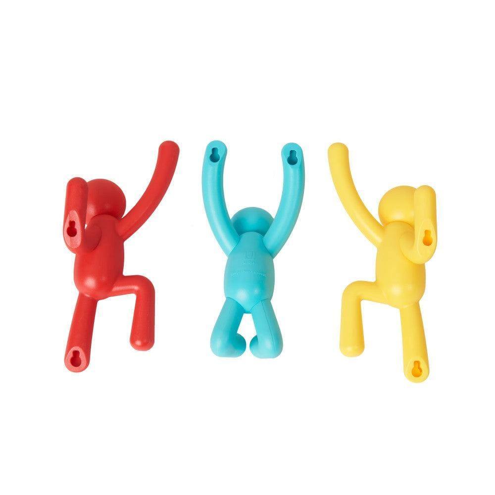 Umbra Buddy Hooks, Set of 3 - Red Green Yellow