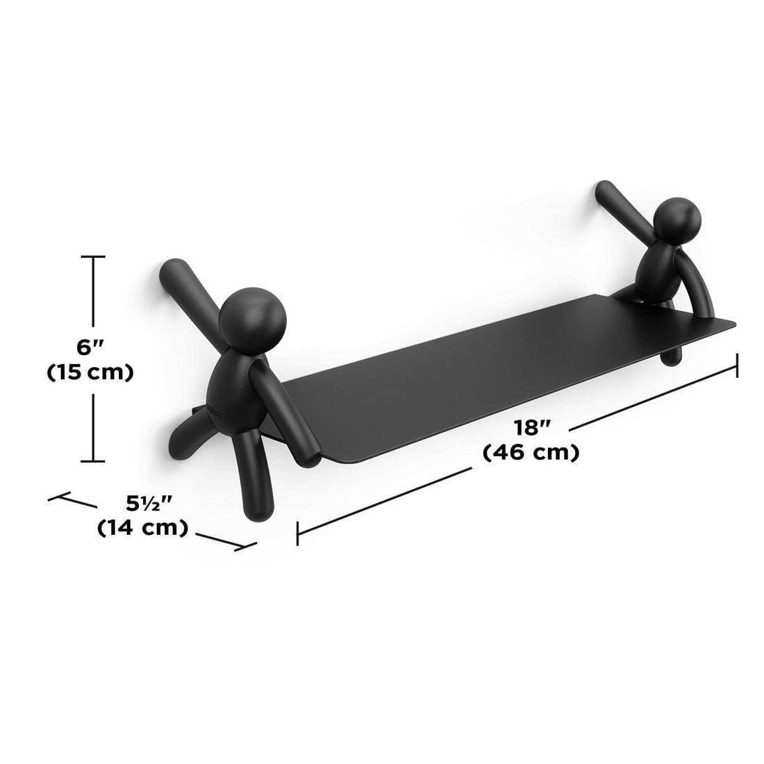 Umbra Buddy Wall Shelf - Black